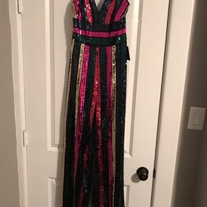 Express Pants - New express multicolor Sequin Jumpsuit Express Pants - New express multicolor Sequin Jumpsuit